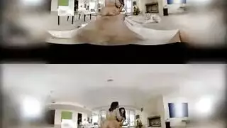 بورنو واقع افتراضي قاسي: اثنتان تتعرضان لهجوم من قضيب عملاق