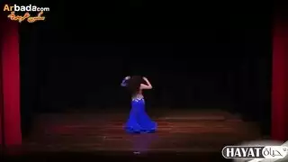 خيال الرقص الأزرق يؤدي إلى فعل جنسي عميق الحلق